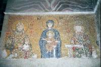 Istanbul, Eglise Sainte-Sophie, Mosaique, Jean II Commene et Irene